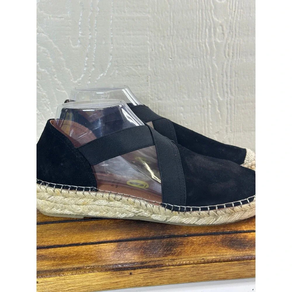 Fabiola Espadrille Flats Women's 9 Suede Cross Strap Slip On‎ Shoes